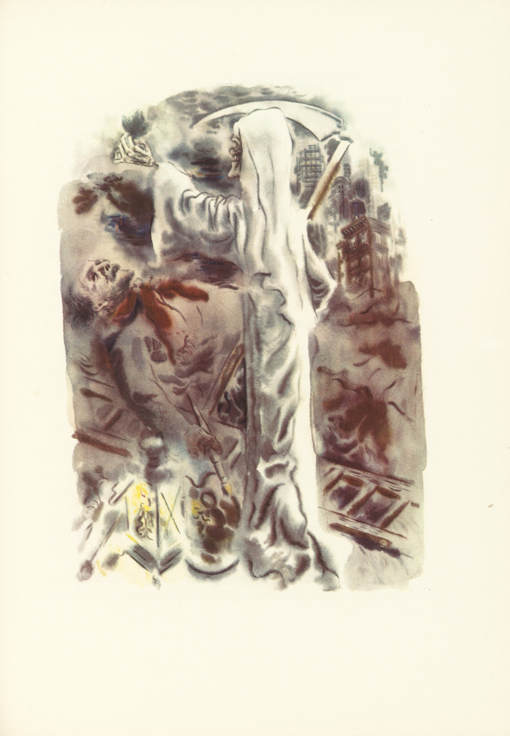 George Grosz. Plate (facing page 218) from The Voice of the City and Other Stories. 1935