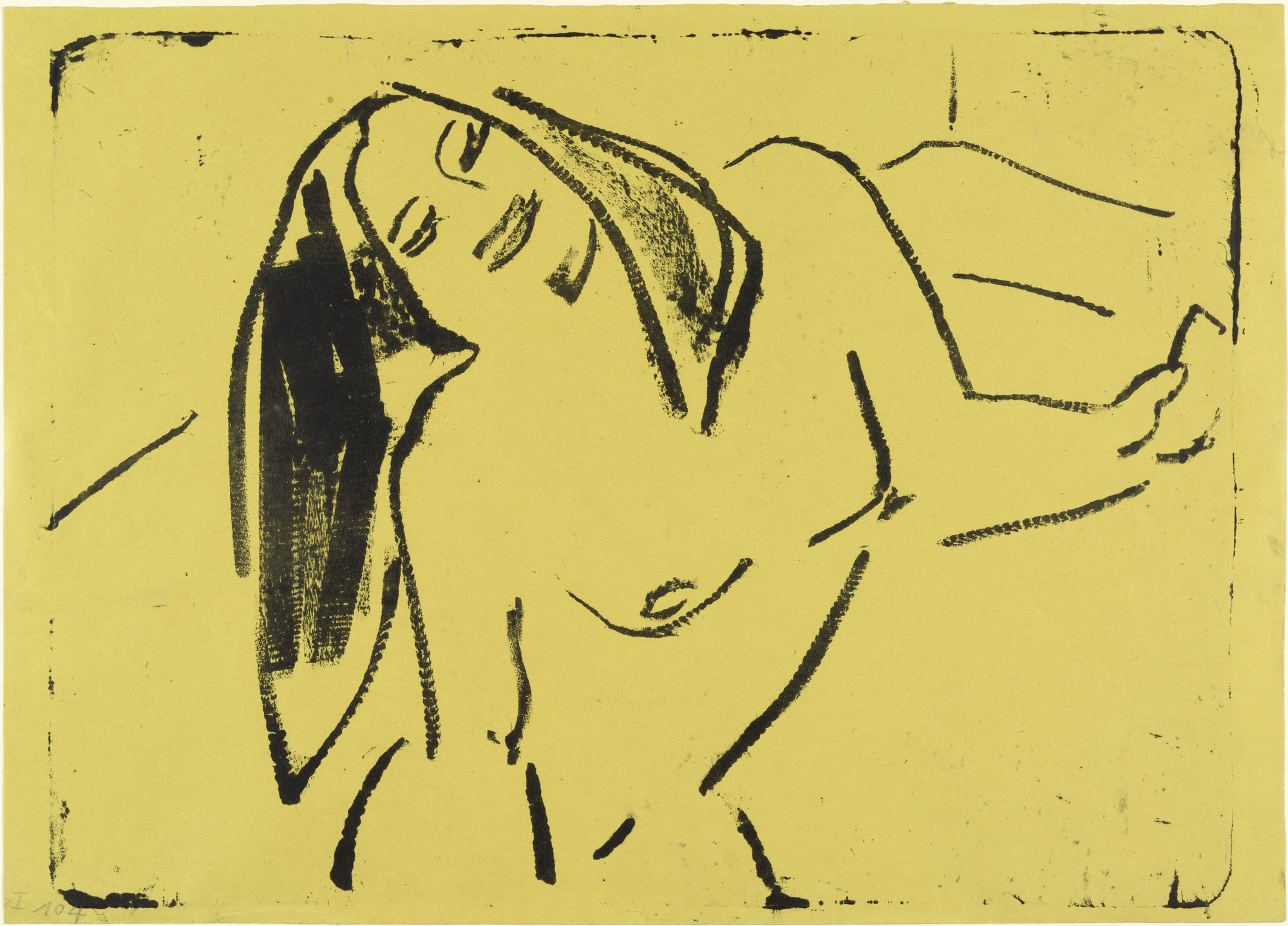 Ernst Ludwig Kirchner. Hannah Dancing (Hannah tanzend). 1910