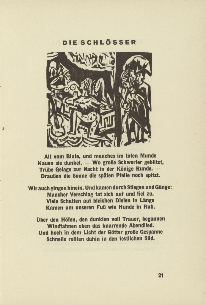 The Castles (Die Schlösser) (headpiece, page 21) from Umbra vitae (Shadow of Life)