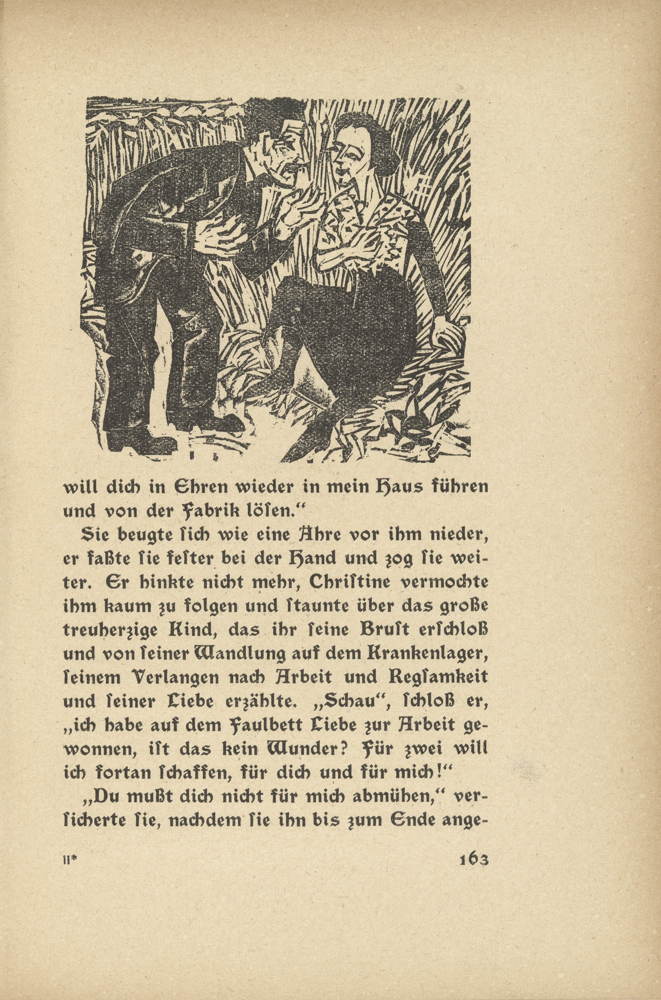 Ernst Ludwig Kirchner. The Feasting Farmer: Sigismund and Christine (in-text plate, page 163) from Neben der Heerstrasse (Off the Main Road)