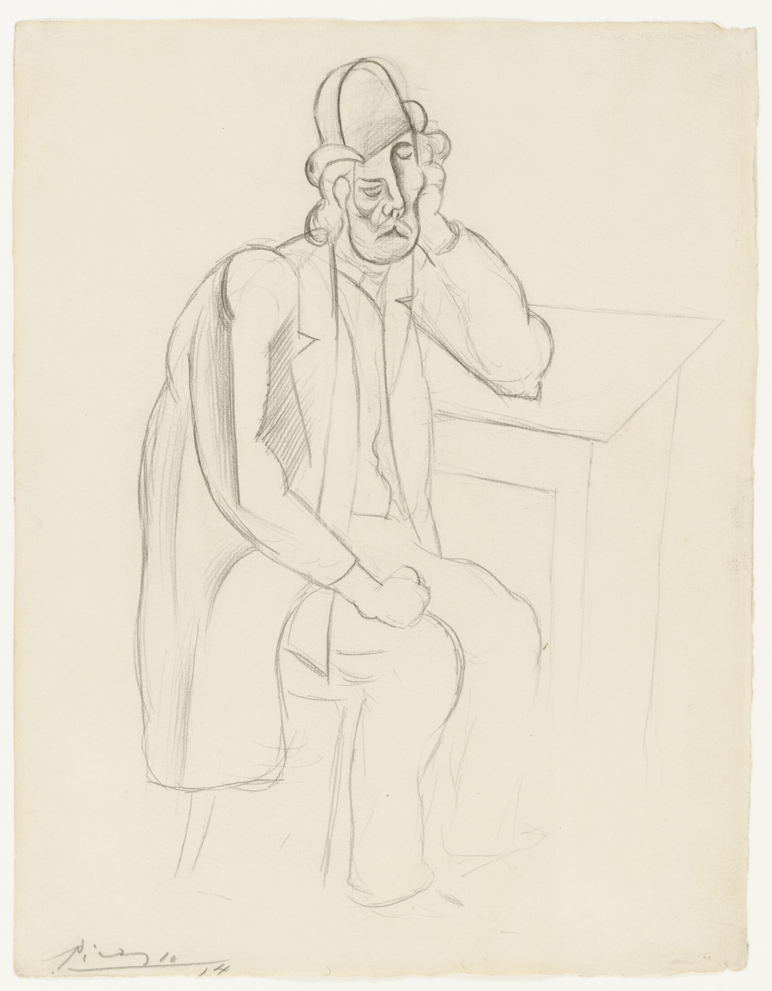 Pablo Picasso. Man in a Bowler Hat