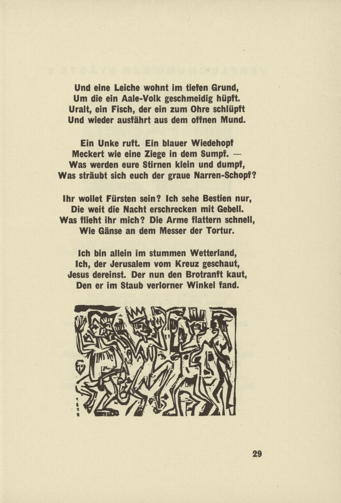 The Mad III (Die Irren III) (tailpiece, page 29) from Umbra vitae (Shadow of Life)