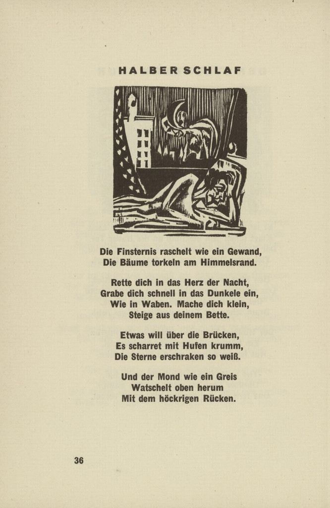 Half Sleep (Halber Schlaf) (headpiece, page 36) from Umbra vitae (Shadow of Life)