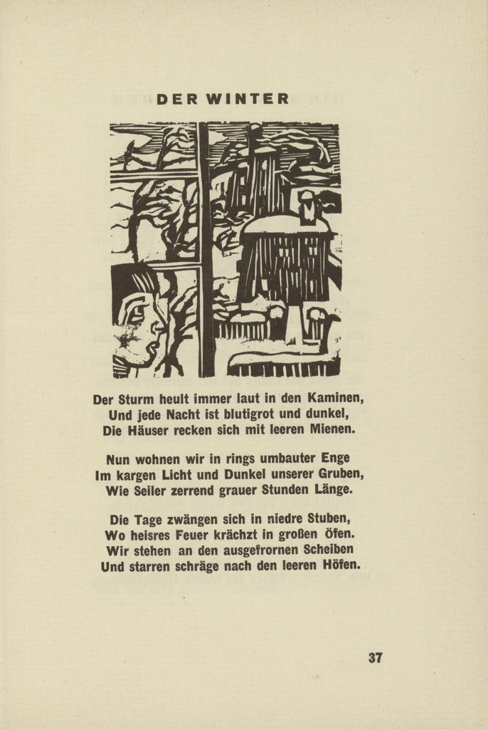 The Winter (Der Winter) (headpiece, page 37) from Umbra vitae (Shadow of Life)