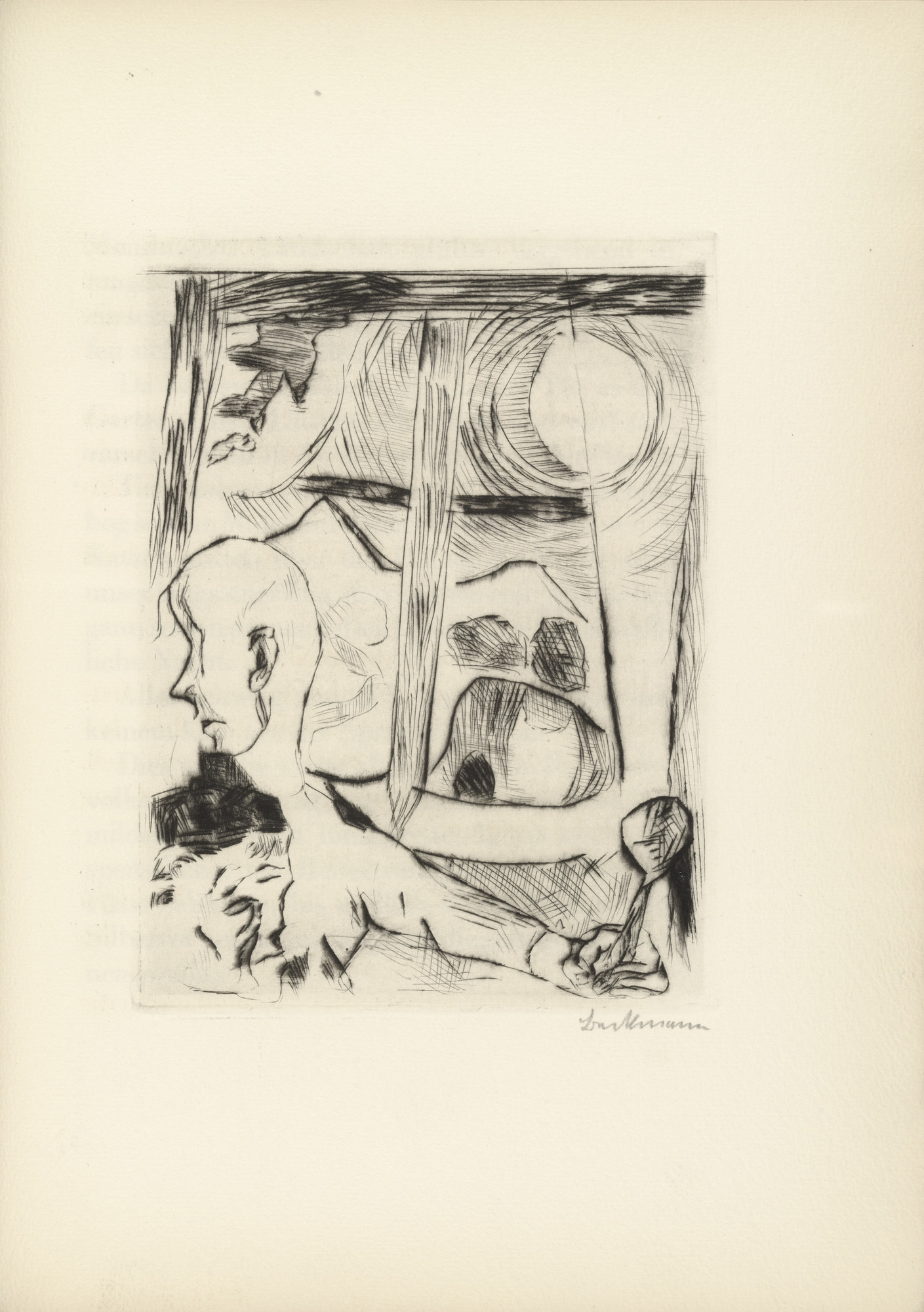 Max Beckmann. Plate (facing page 54) from Die Fürstin (The Duchess)