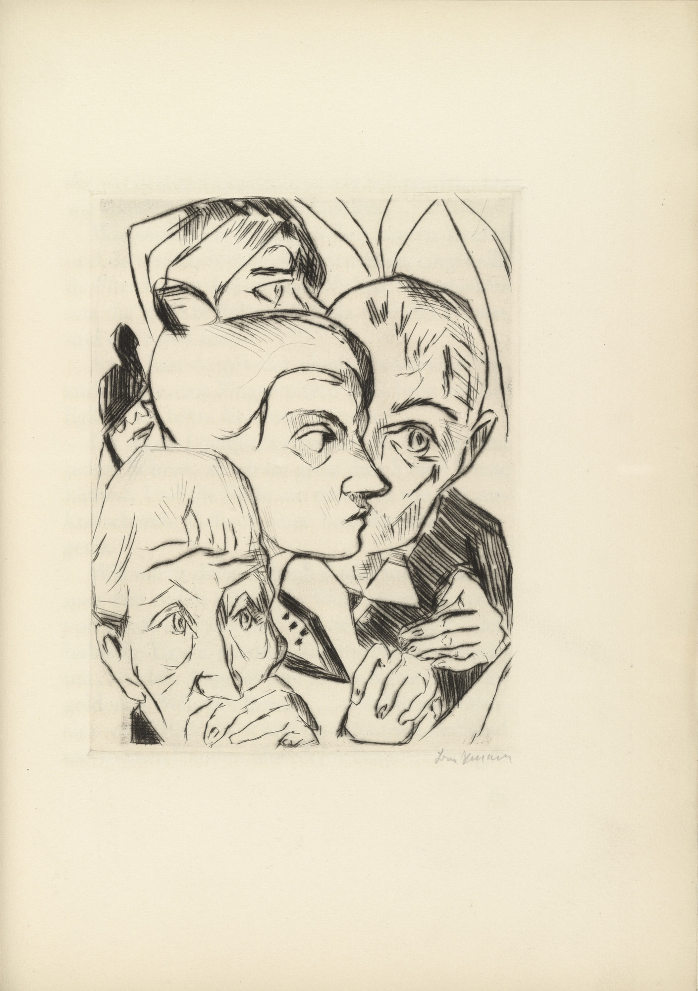 Max Beckmann. Plate (facing page 60) from Die Fürstin (The Duchess)