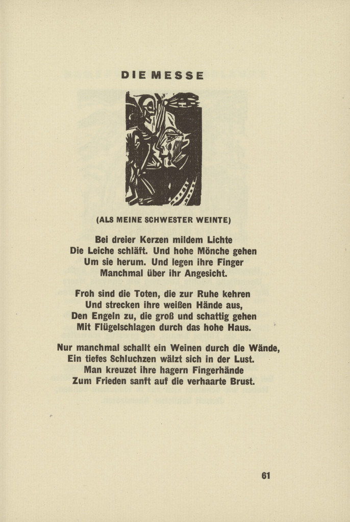The Mass (Die Messe) (headpiece, page 61) from Umbra Vitae (Shadow of Life)