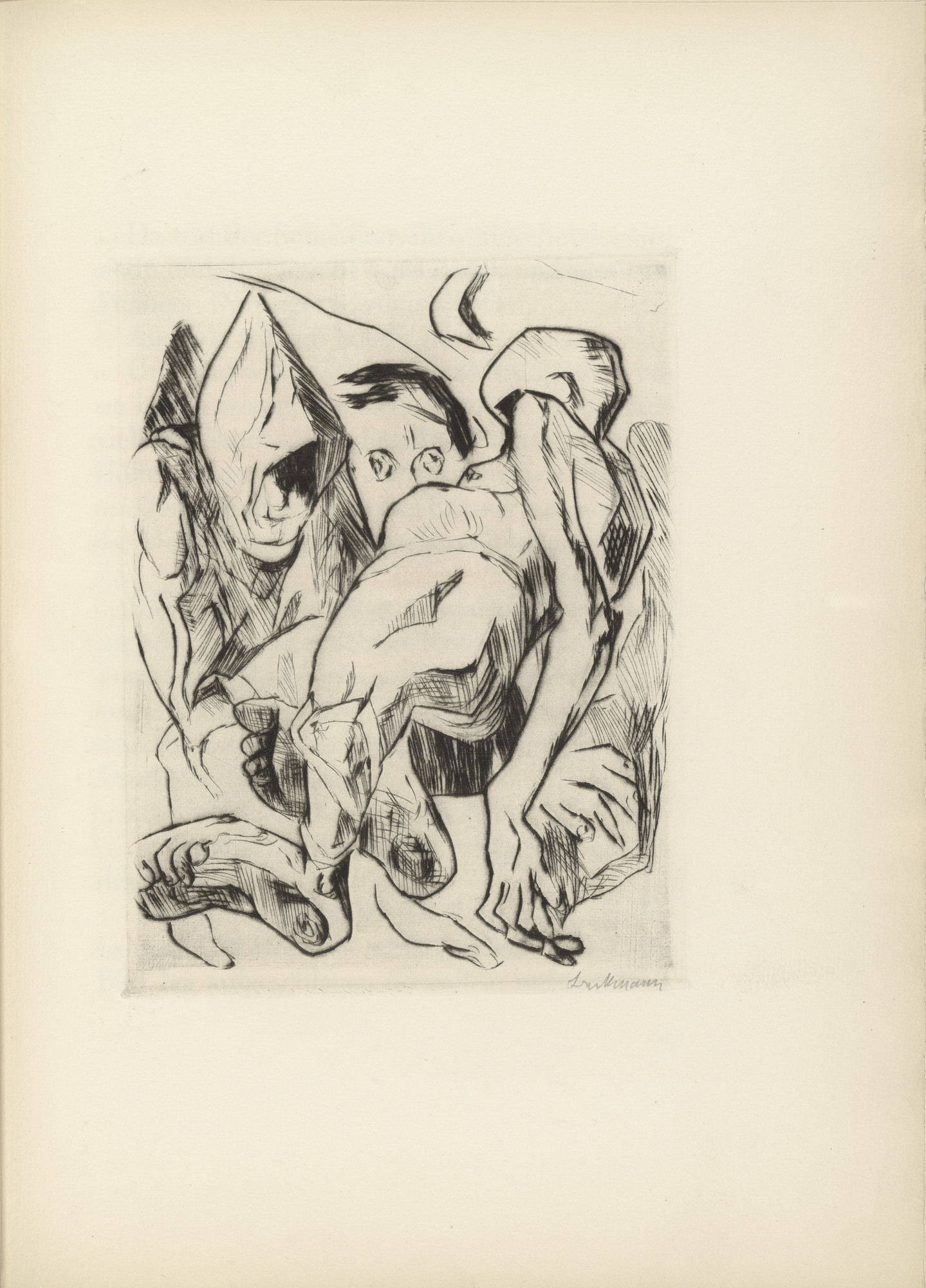 Max Beckmann. Plate (facing page 28) from Die Fürstin (The Duchess)