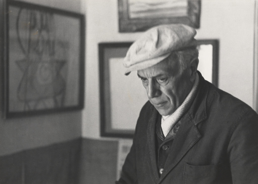 Georges Braque in His Home in Paris