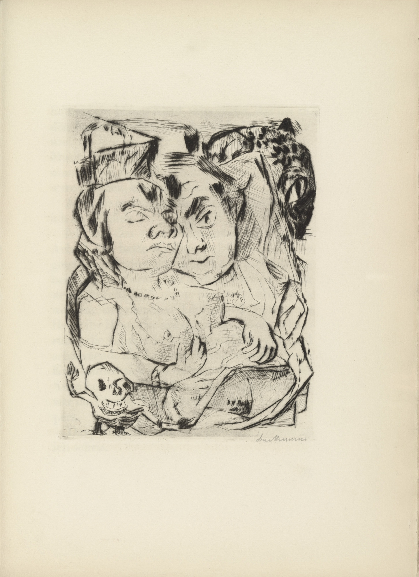 Max Beckmann. Plate (facing page 78) from Die Fürstin (The Duchess)