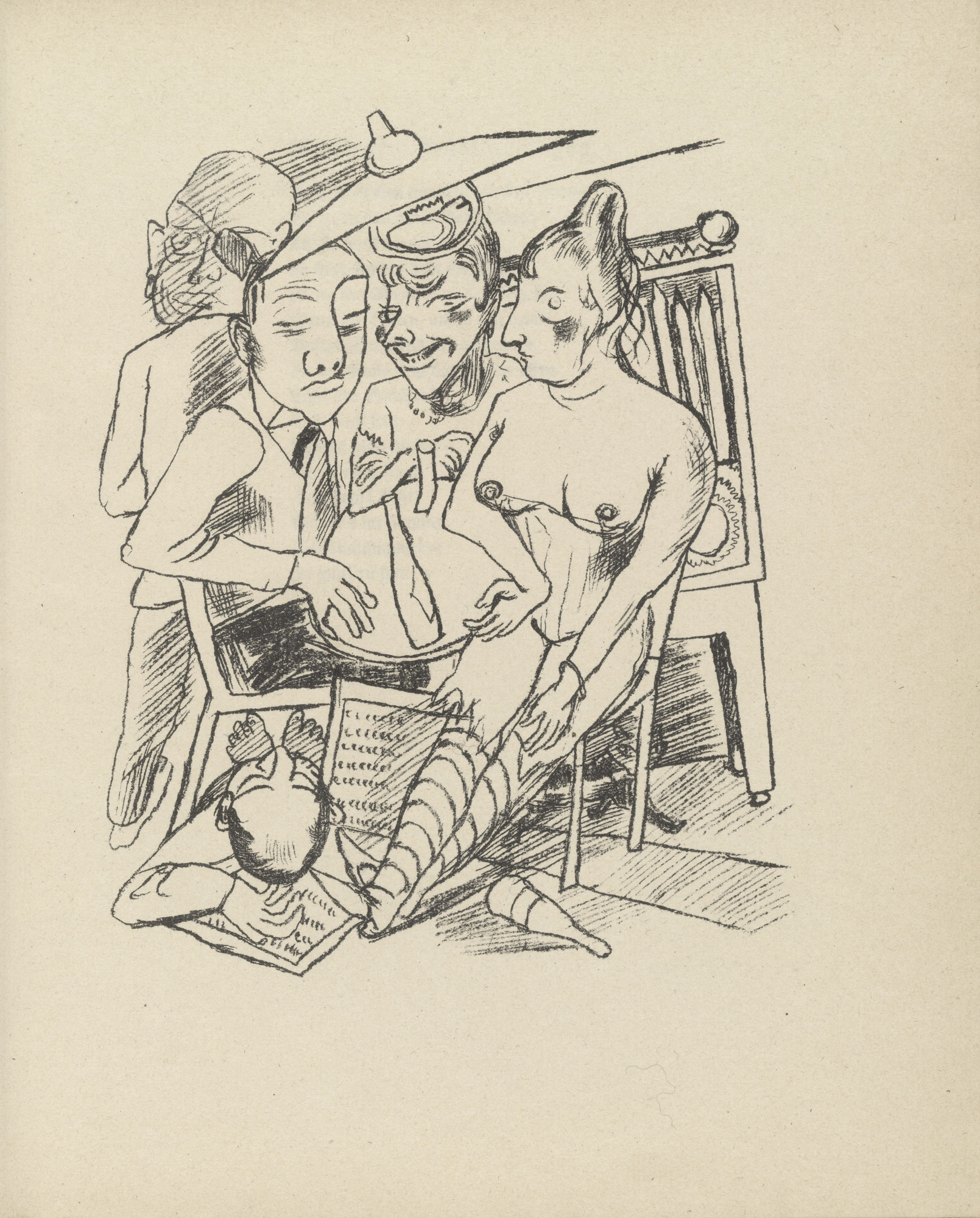 Max Beckmann. City Night (plate 2) from Stadtnacht (City Night)