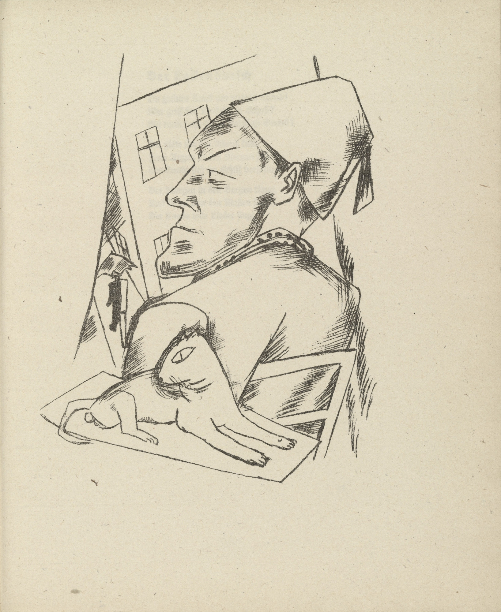 Max Beckmann. Bitterness (plate 3) from Stadtnacht (City Night)