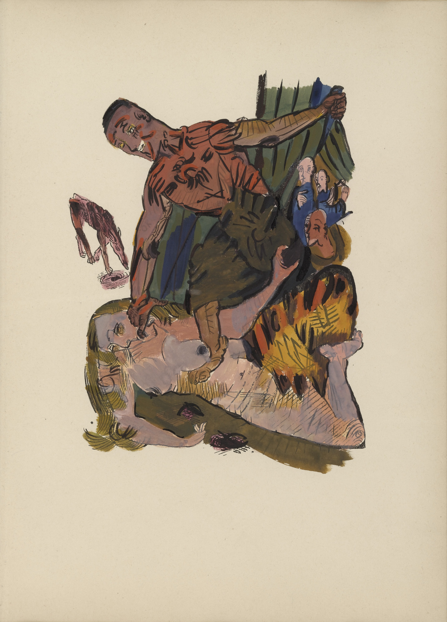 Oskar Kokoschka. Plate (folio 8) from Mörder, Hoffnung der Frauen ( Murderer, Hope of Women )
