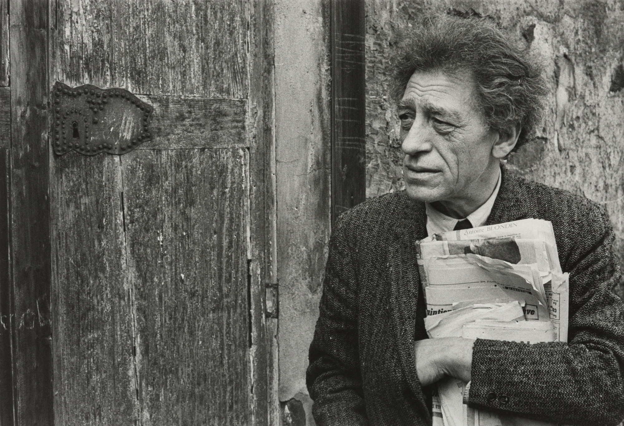 Henri Cartier-Bresson. Alberto Giacometti Outside His Studio