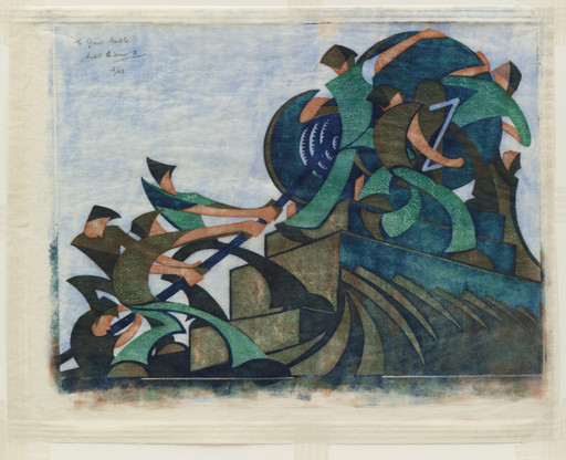 Sybil Andrews. Giant Cable. 1931