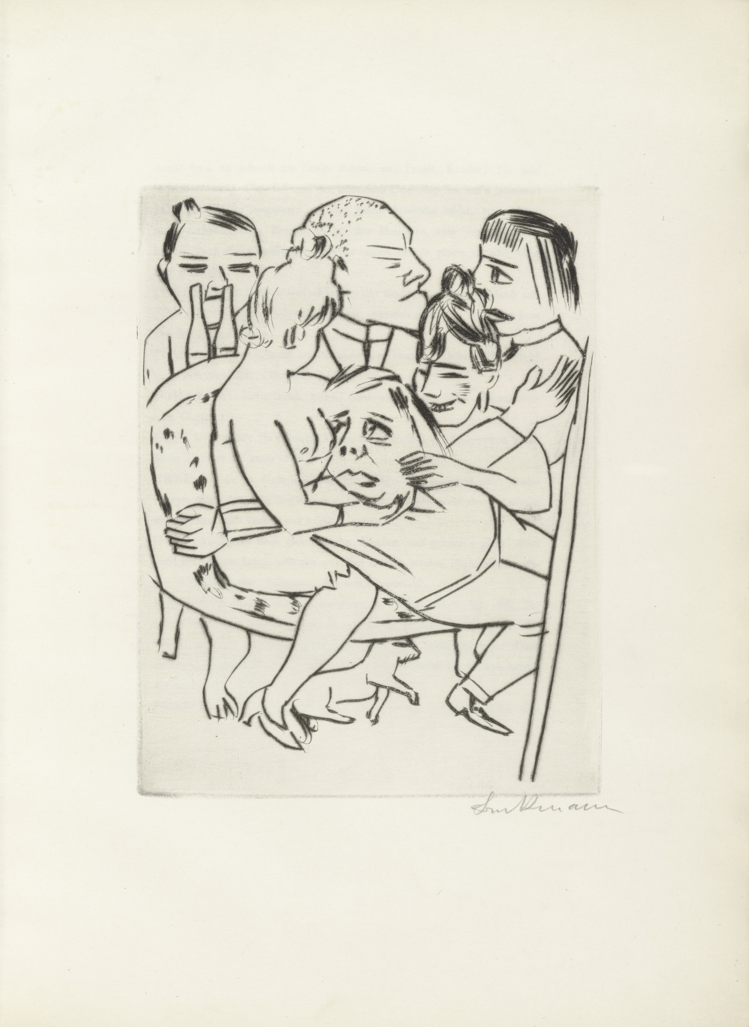 Max Beckmann. Plate (facing page 14) from Ebbi