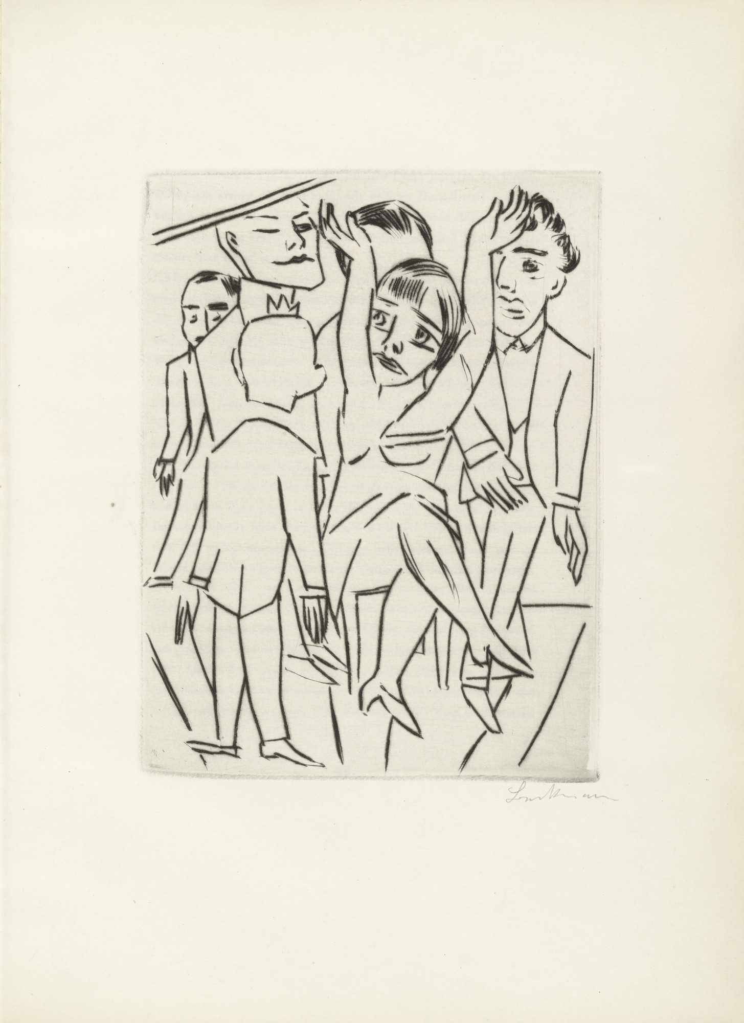 Max Beckmann. Plate (facing page 30) from Ebbi