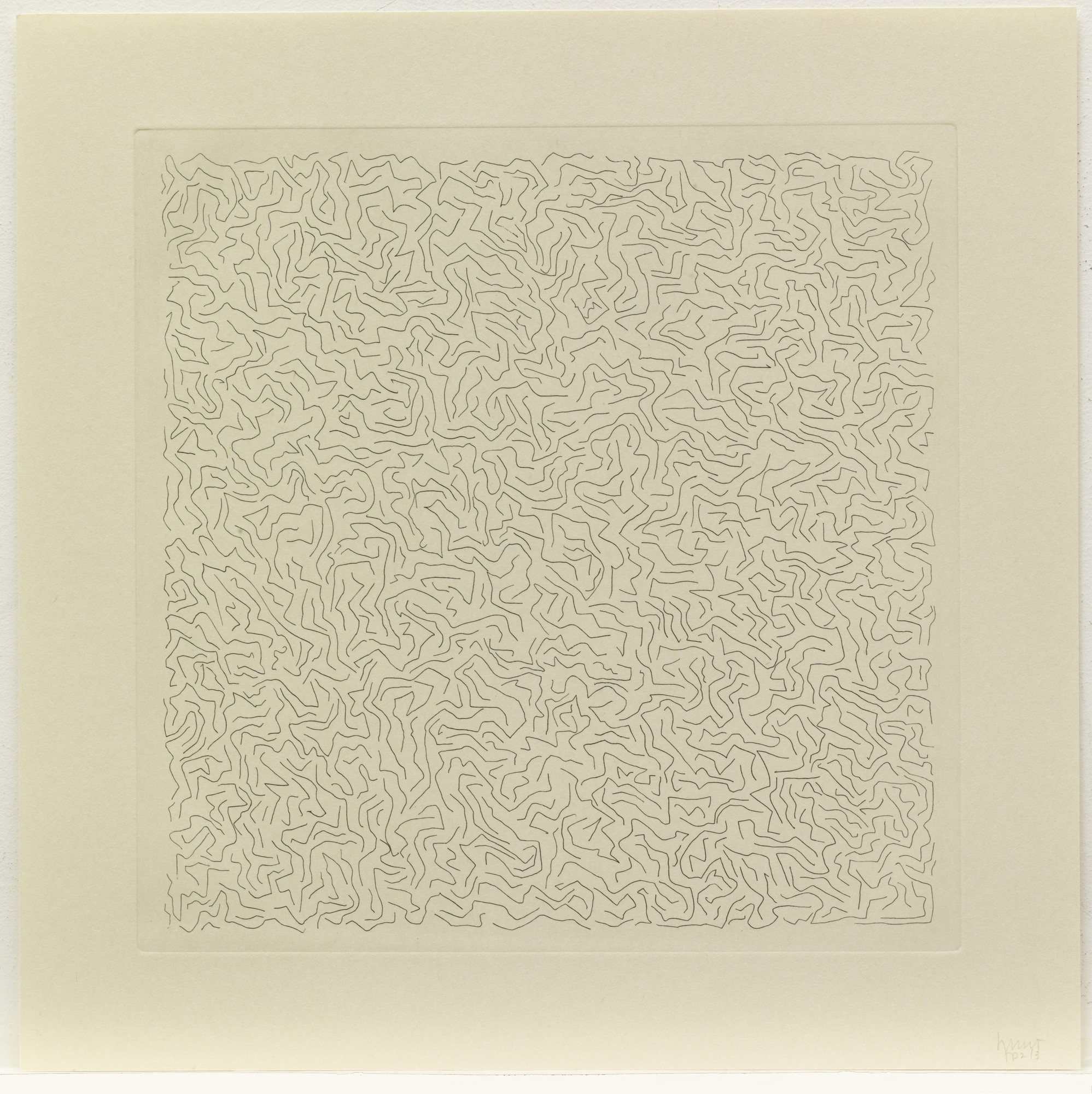Sol LeWitt. Line Etching IV