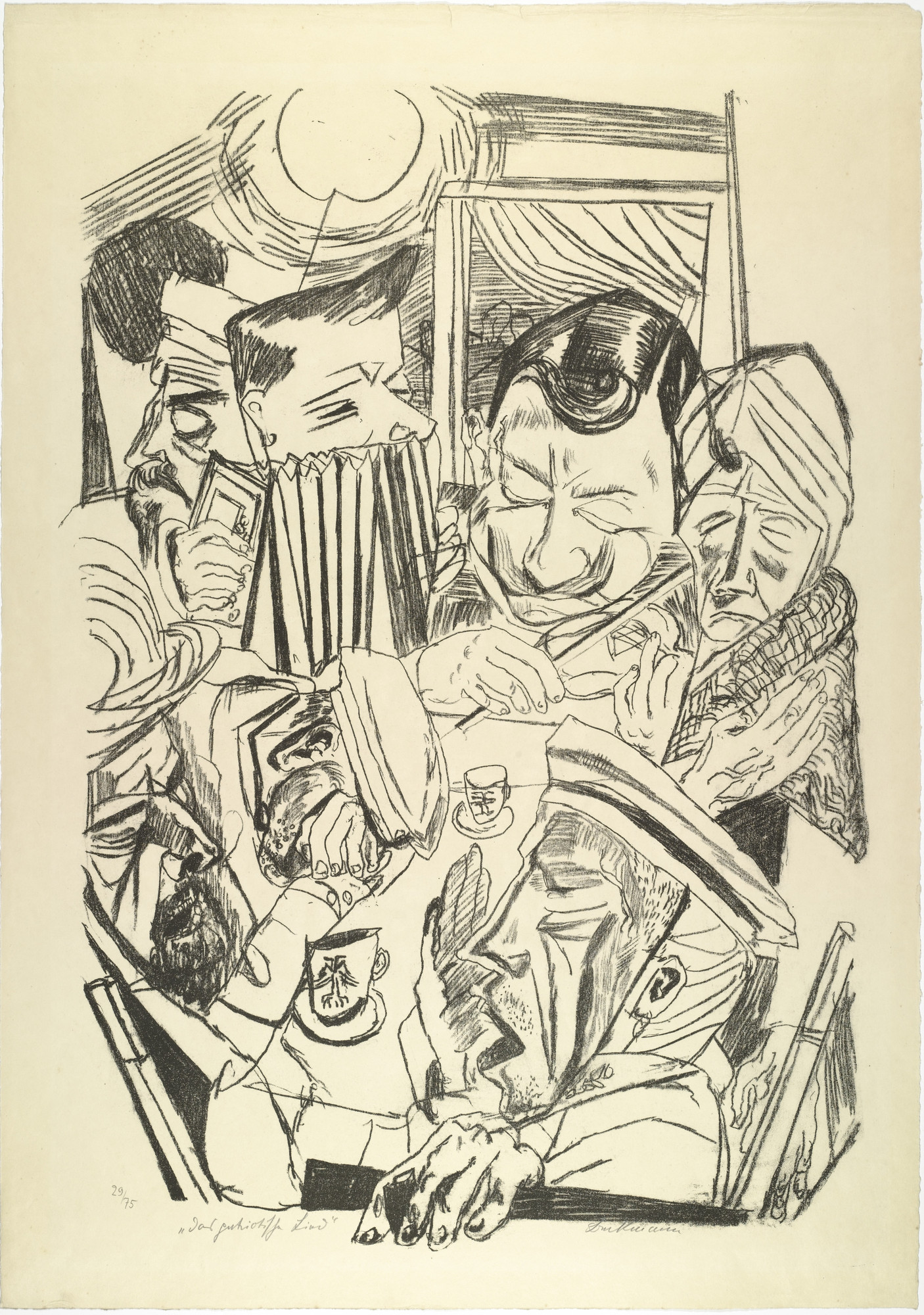 Max Beckmann. The Patriotic Song (plate 9) from Hell. 1919 | MoMA
