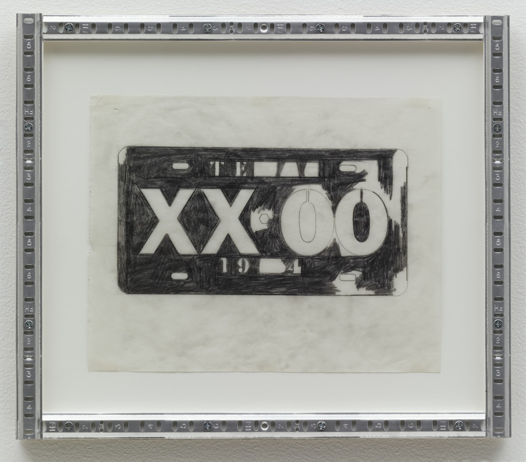 Untitled (License Plate Drawing)