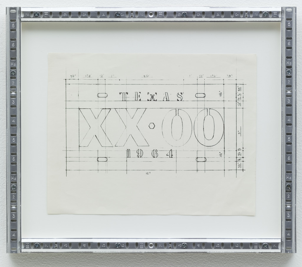 Untitled (License Plate Drawing)