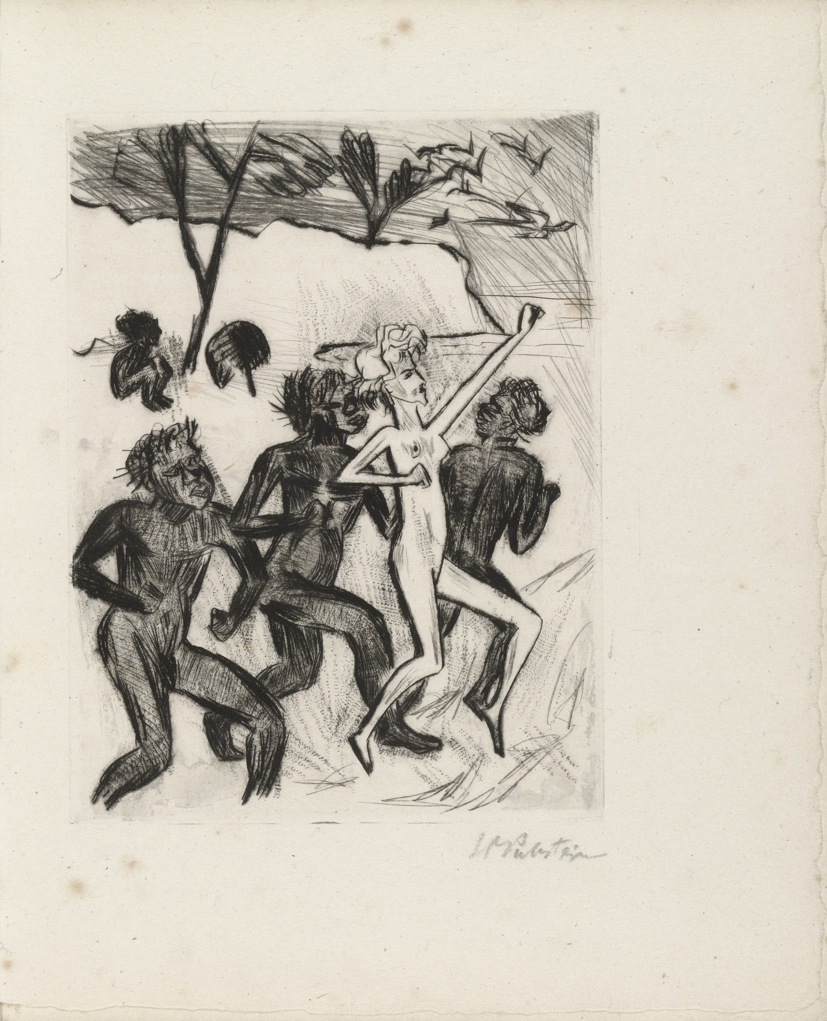 Max Pechstein. Plate (facing page 8) from Yali und sein weisses Weib (Yali and His White Wife)