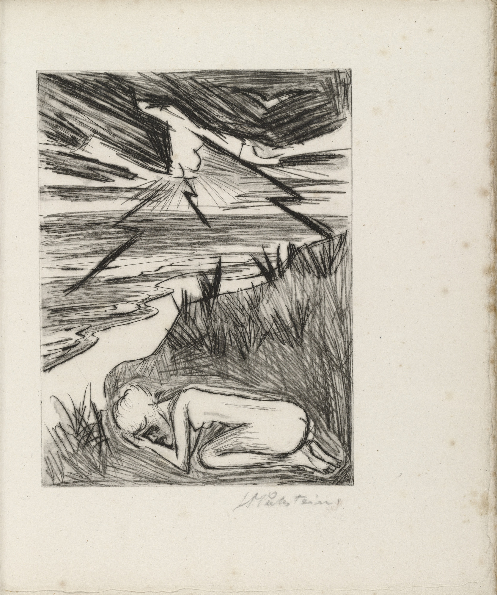 Max Pechstein. Plate (facing page 20) from Yali und sein weisses Weib