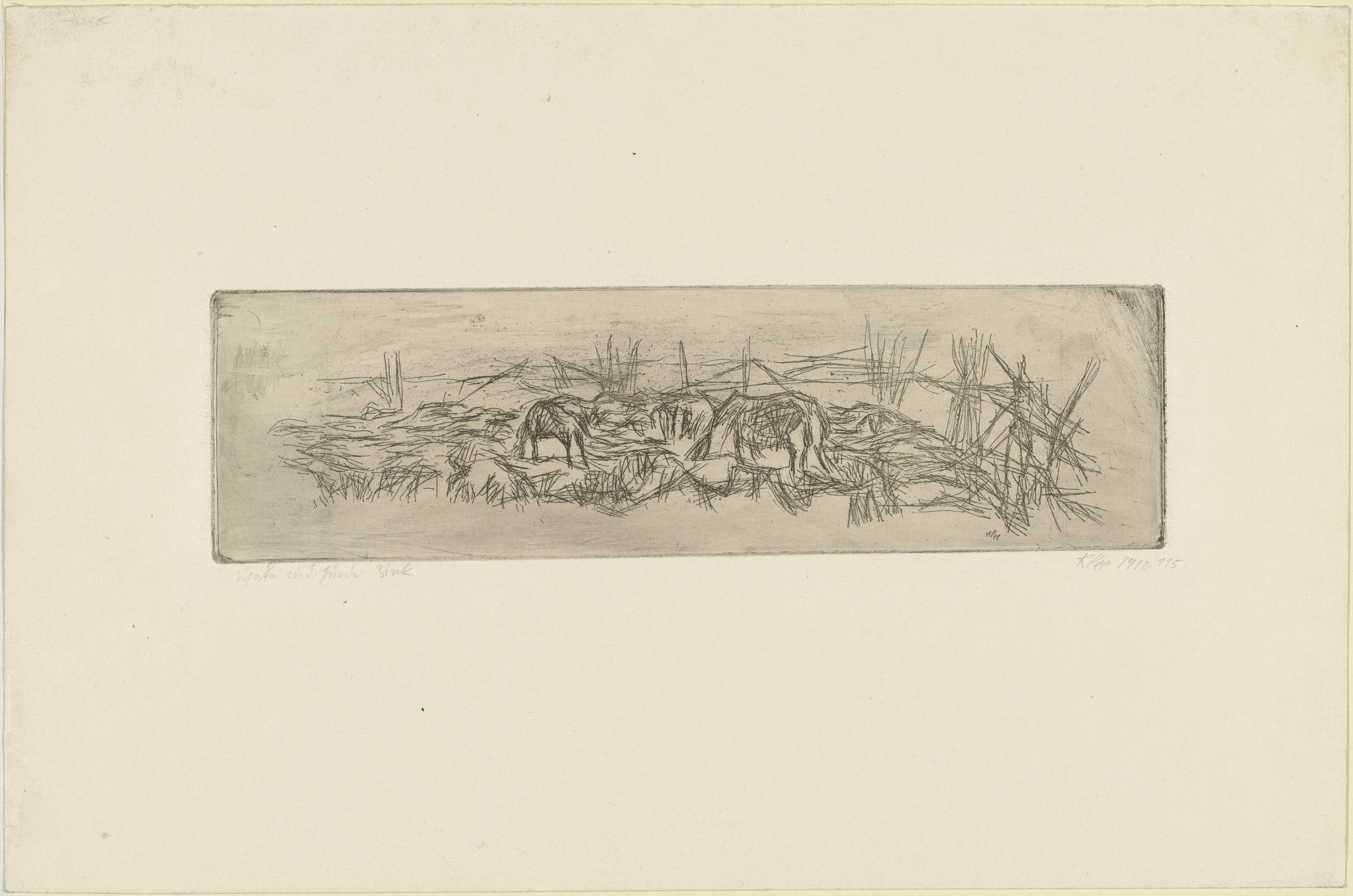 Paul Klee. Sheep in the Pen (Schafe in der Hürde). 1910