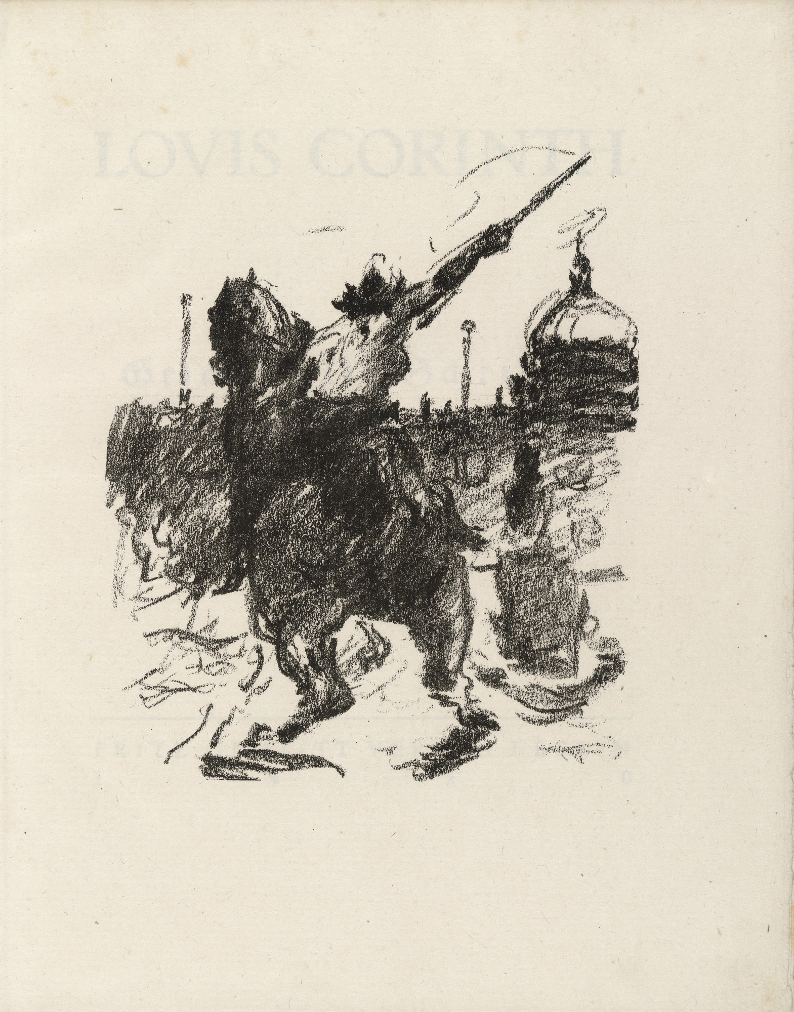 Lovis Corinth. Statue of an Amazon (frontispiece) from Gesammelte Schriften (Collected Writings)