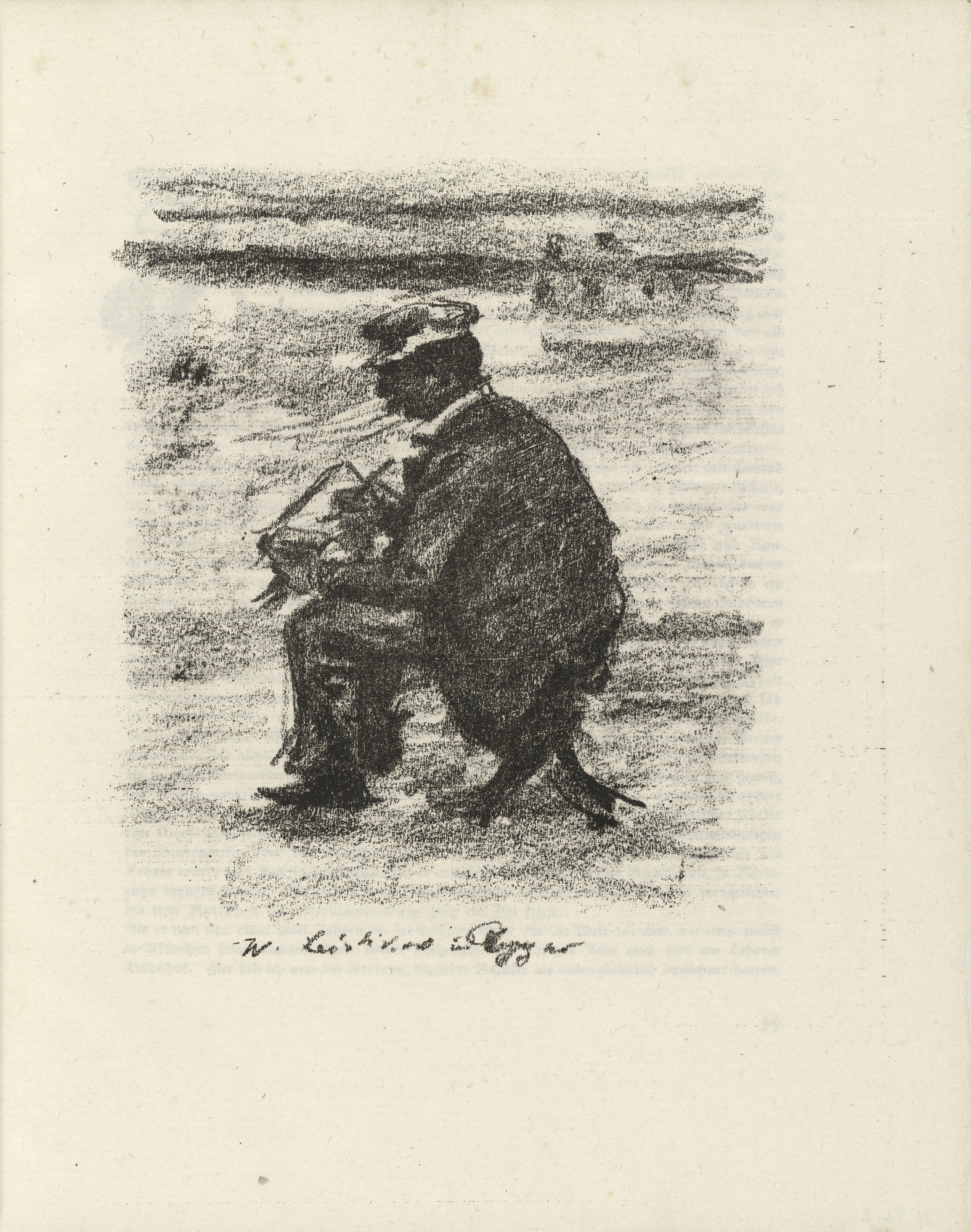 Lovis Corinth. Walter Leistikow (plate facing page 24) from Gesammelte Schriften (Collected Writings)