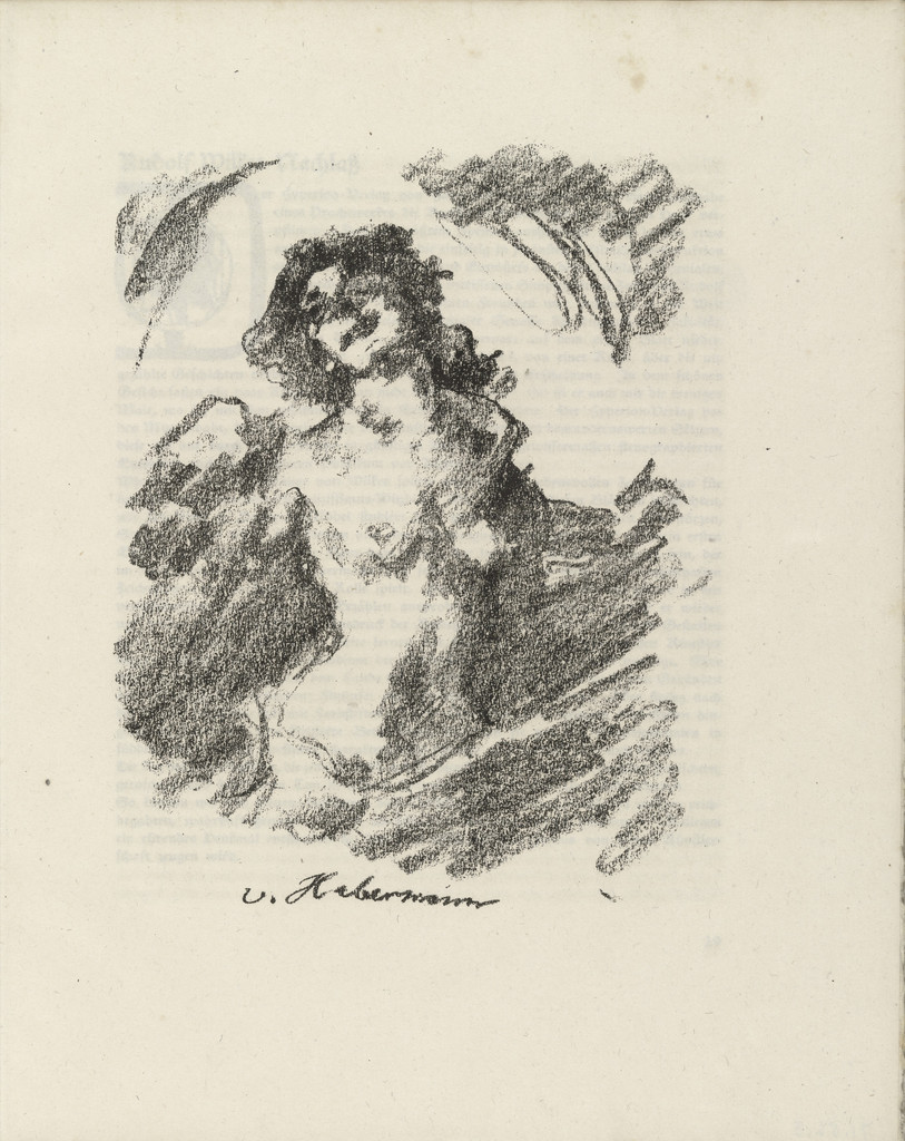 Female Half Nude (Weiblicher Halbakt) (plate facing page 28) from Gesammelte Schriften (Collected Writings)