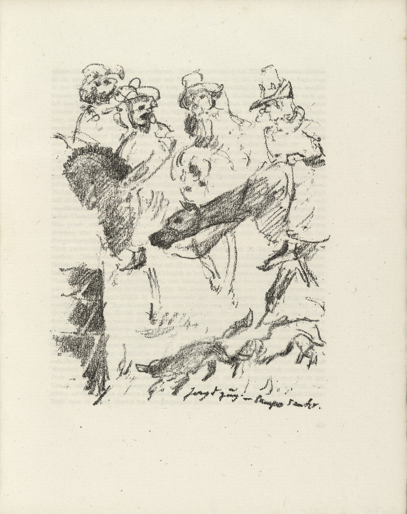 Part of Fresco Painting from Pisa's Campo Santo (Teil eines Freskogemäldes vom Campo Santo zu Pisa) (plate facing page 60) from Gesammelte Schriften (Collected Writings)