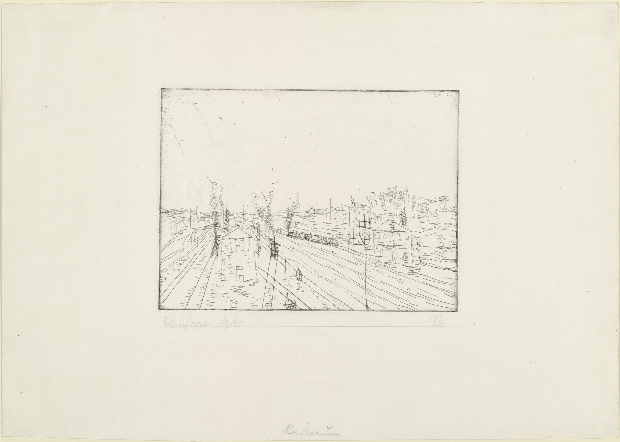 Paul Klee. Railroad Station