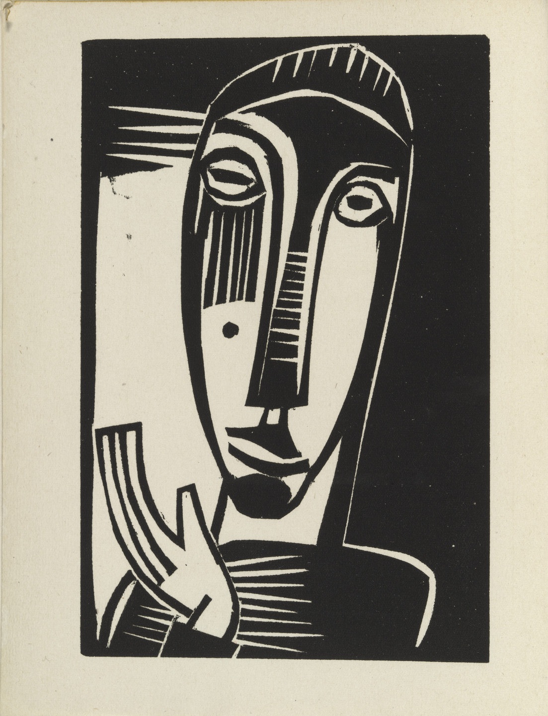 Karl Schmidt-Rottluff. Little Prophetess (Kleine Prophetin) from Das graphische Jahrbuch (The Print Yearbook). (1920, print executed 1919)