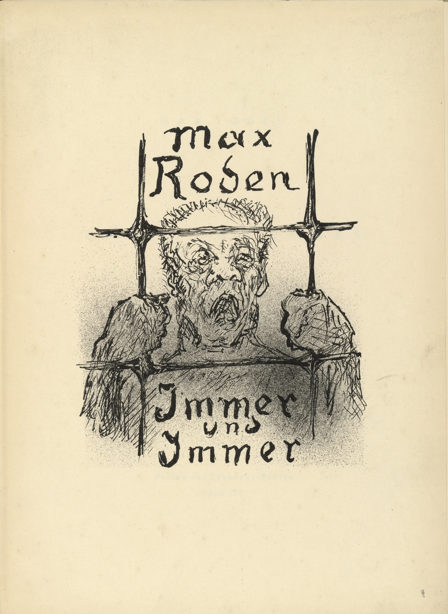 Alfred Kubin. Untitled (title page) from Immer und Immer (Again and Again)