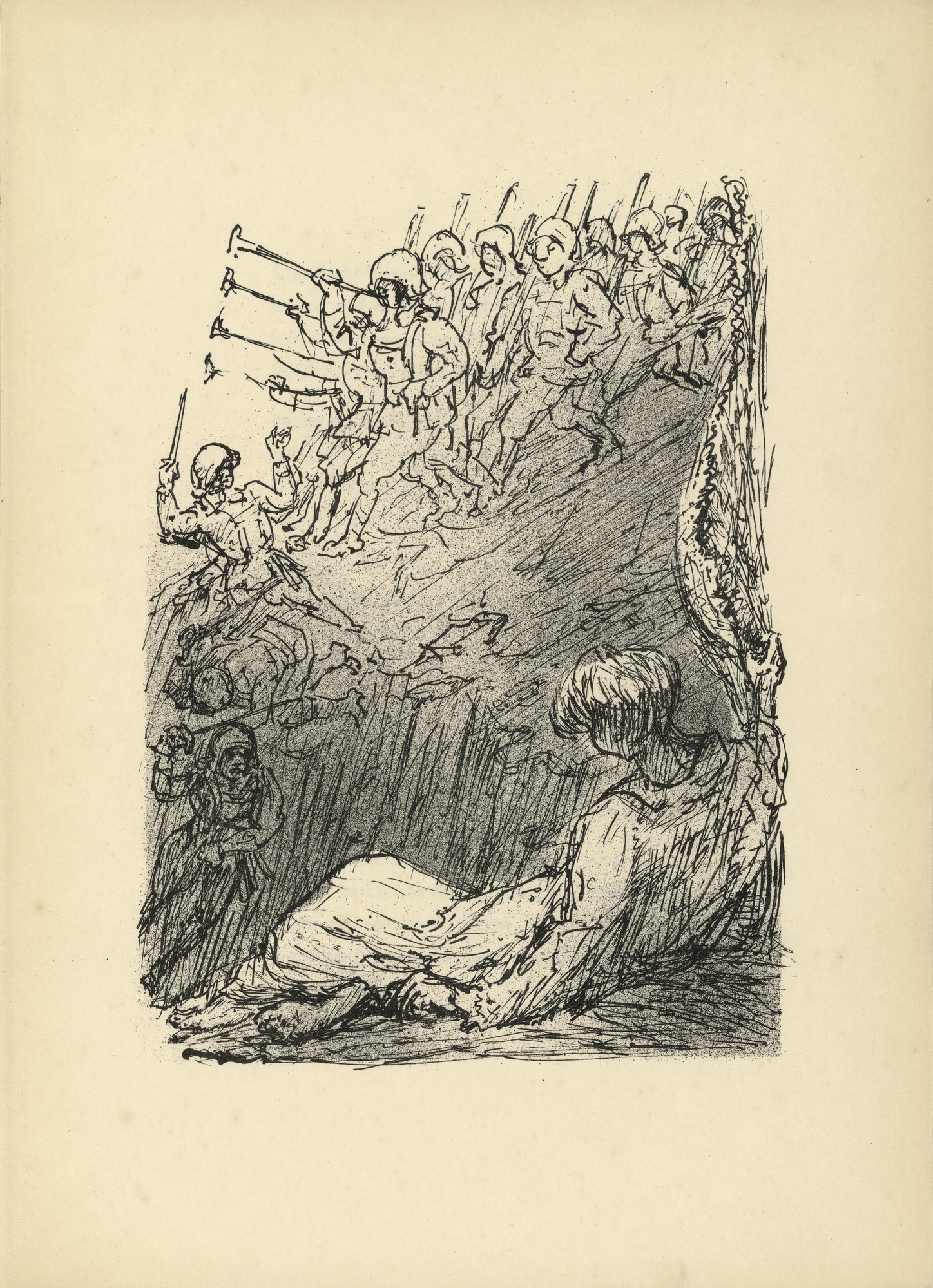 Alfred Kubin. Untitled (plate, folio 5) from Immer und Immer (Again and Again)