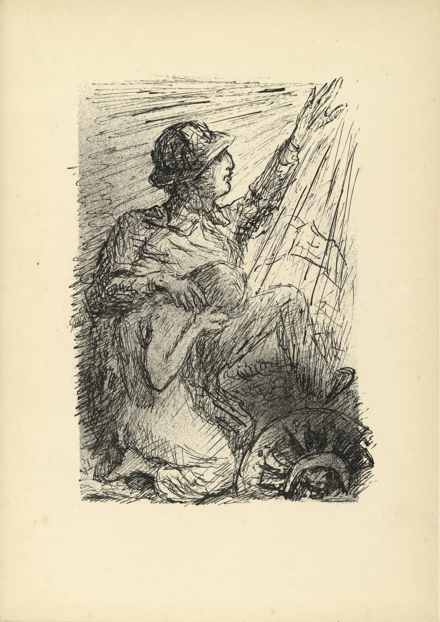 Alfred Kubin. Untitled (plate, folio 9) from Immer und Immer (Again and Again)