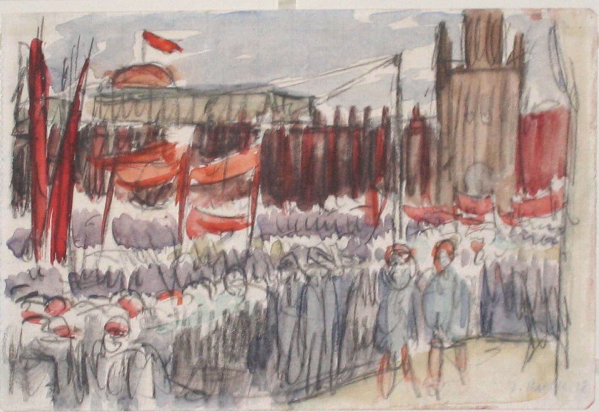 Diego Rivera. May Day, Moscow. 1928