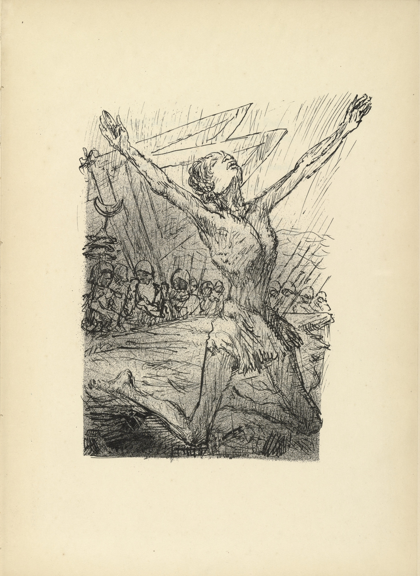 Alfred Kubin. Untitled (plate, folio 13) from Immer und Immer (Again and Again)