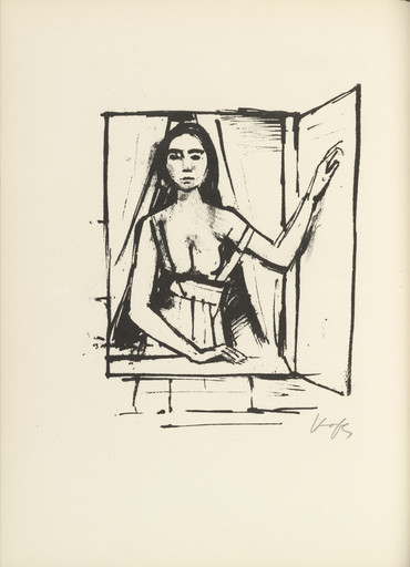 Plate 1 (folio 4 verso) from Liebesgedichte (Love Poems)