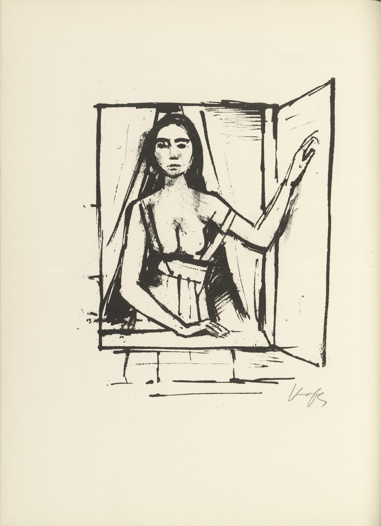 Plate 1 (folio 4 verso) from Liebesgedichte (Love Poems)