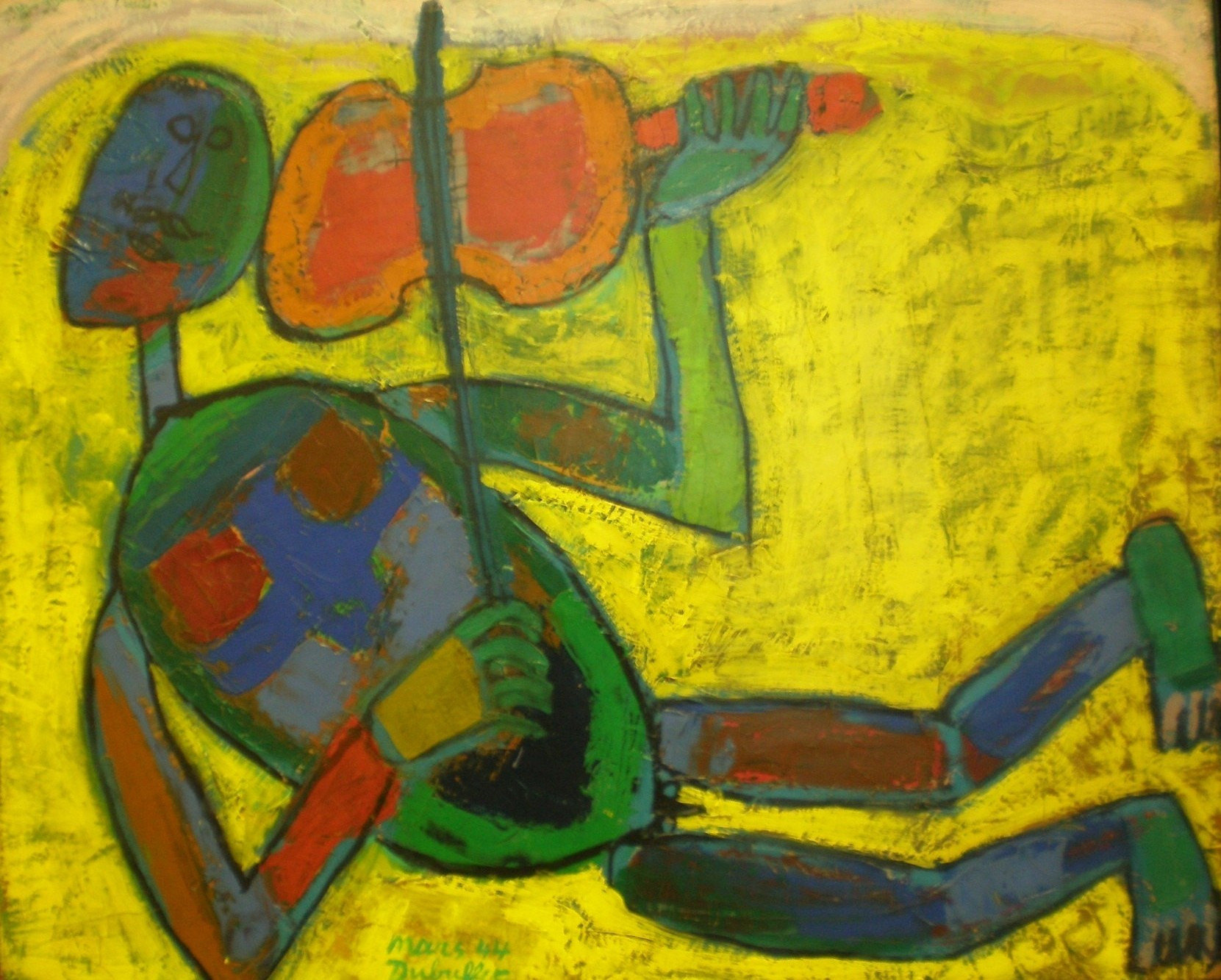 Jean Dubuffet. The Violinist (Le Violoniste). March 1944 | MoMA