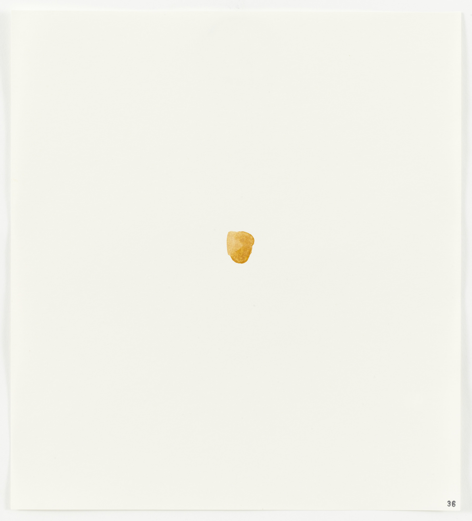 Edward Ruscha. Shellac (Master Mixed orange) from Stains