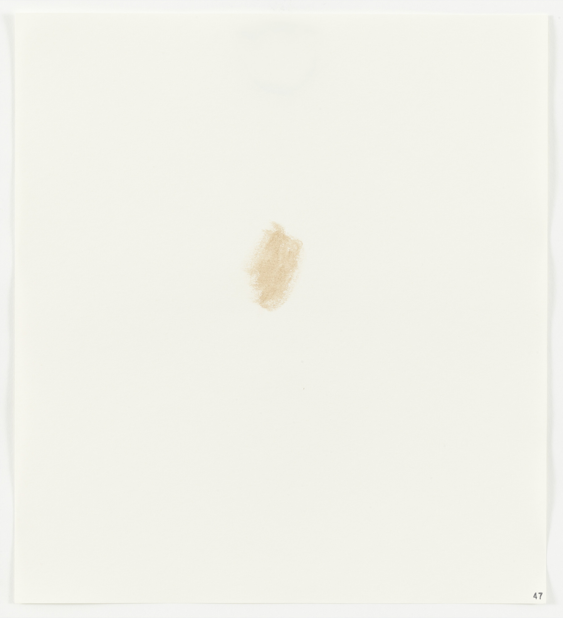Edward Ruscha. Chocolate Syrup (Hershey's) from Stains