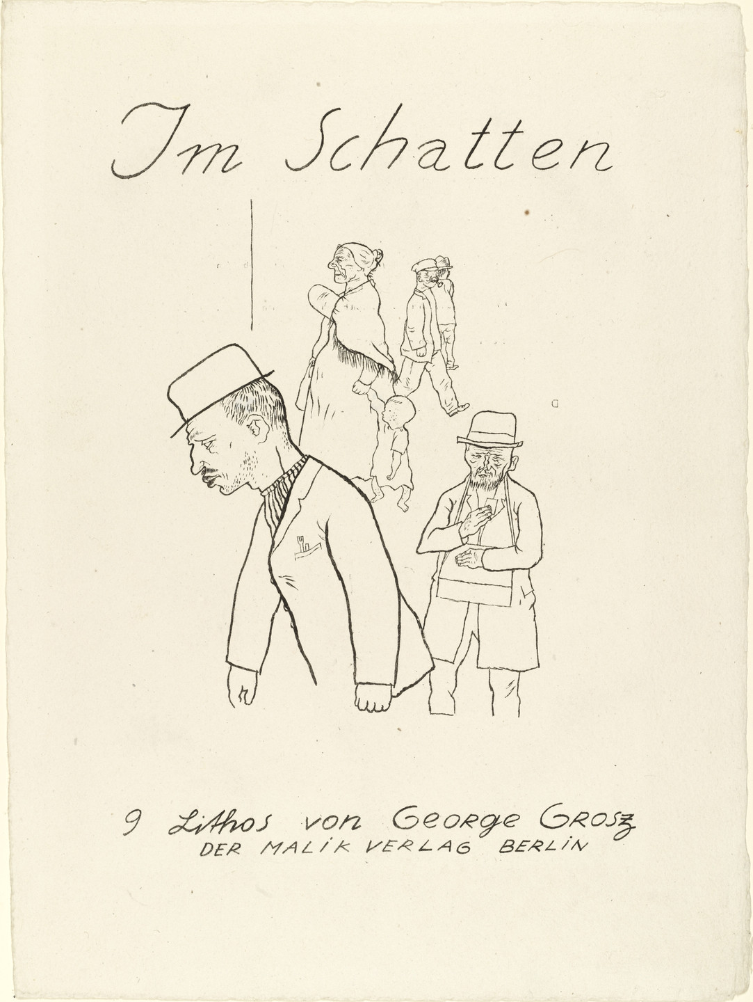 George Grosz. In the Shadows (Im Schatten). c. 1920, published 1921