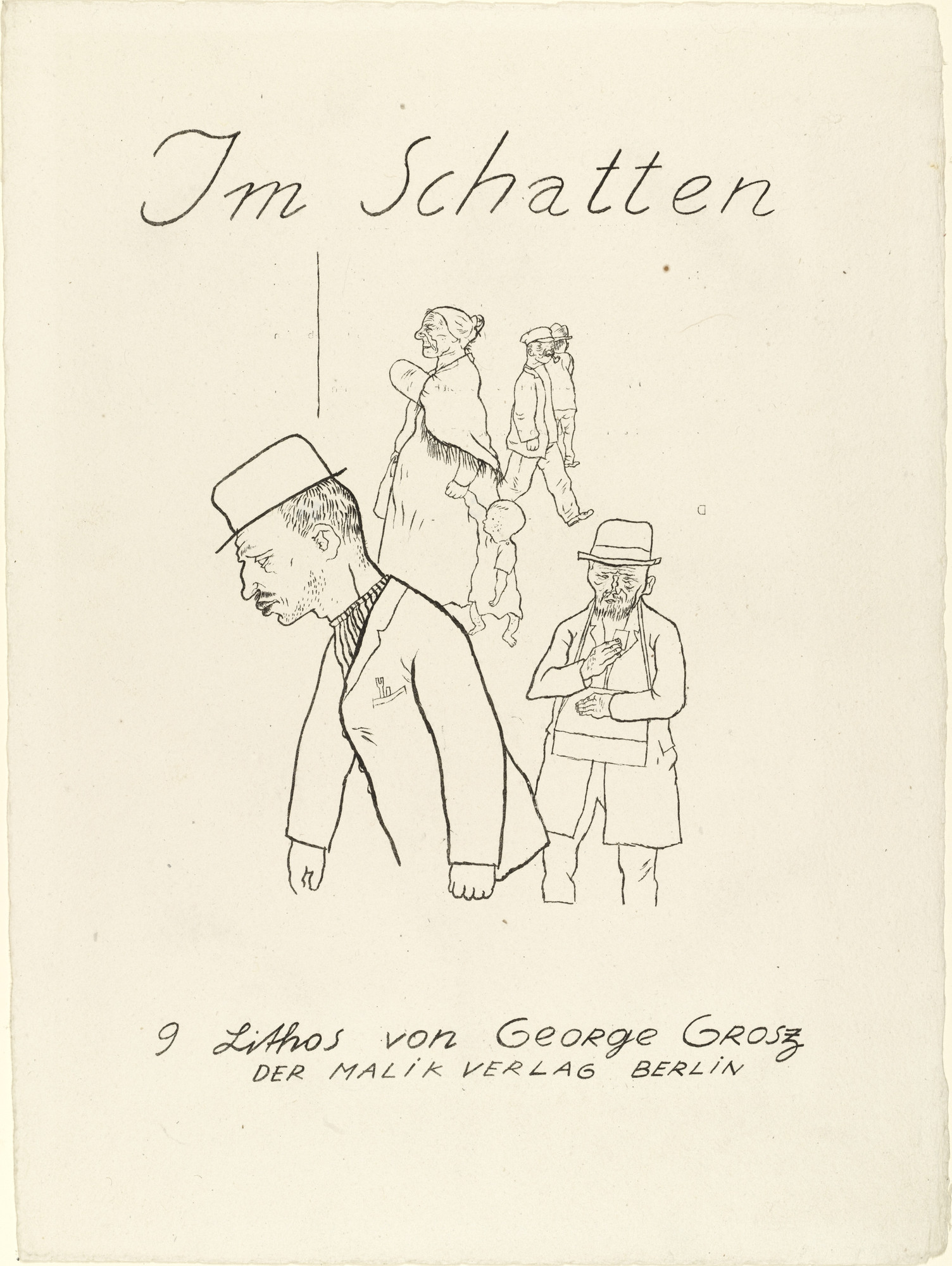 George Grosz. In the Shadows (Im Schatten)