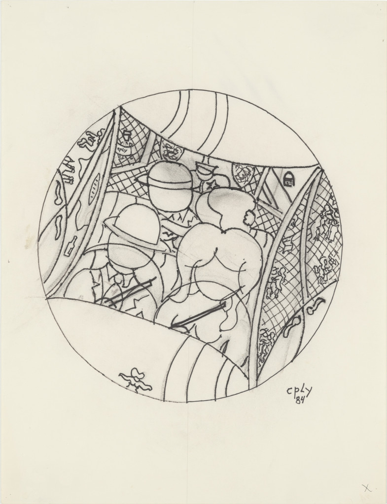 Untitled (Couple in Car), William Copley, 1984