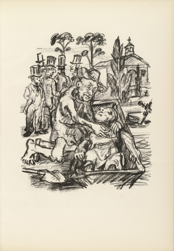 The Gentlemen in Mourning Dress (Die Herren in Trauerkleidung) (plate, page 49) from Hiob (Job)