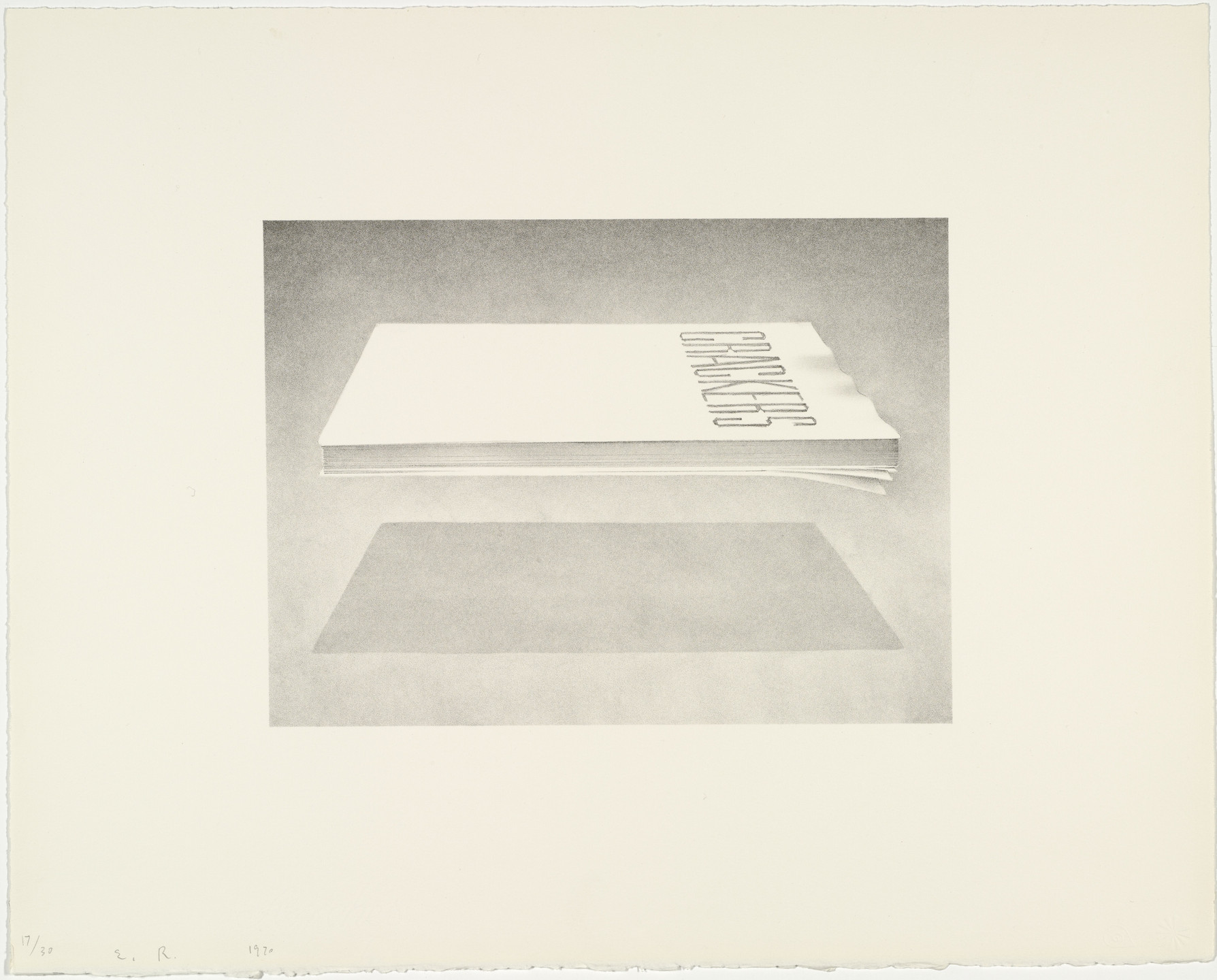 Edward Ruscha. Crackers from Book Covers. 1970