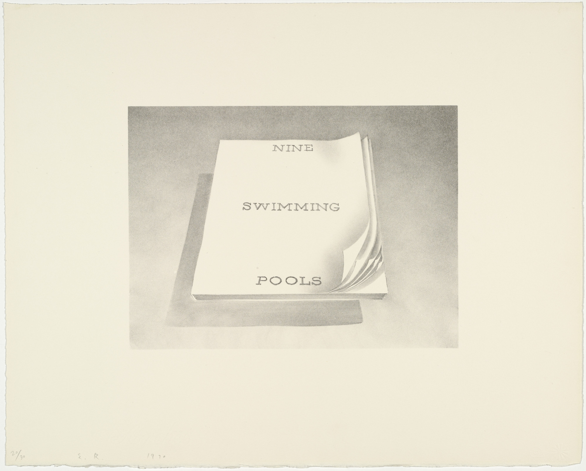Edward Ruscha. Nine Swimming Pools from Book Covers. 1970 | MoMA